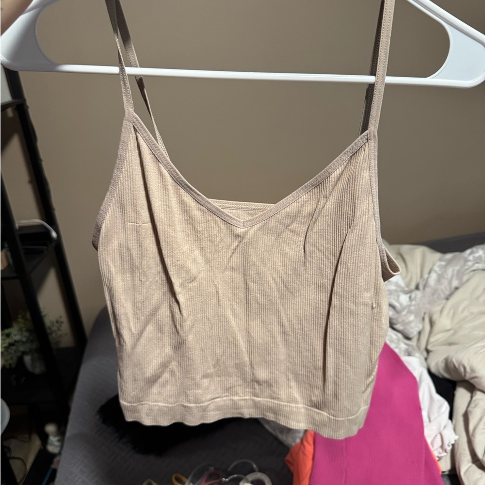 Women's Beige Tank Top
